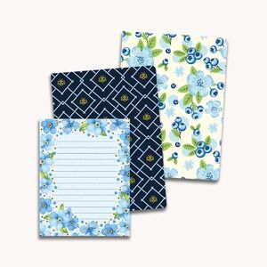 Notebook Notepad Set - Blue Bee Blueberry Forget-Me-Not | Simpliday Paper